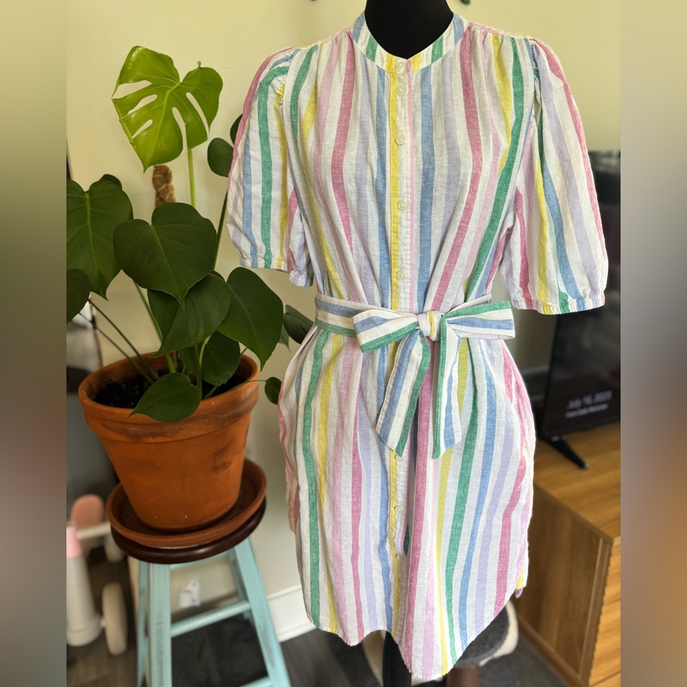 [GAP] Multicolor Striped Cotton Dress